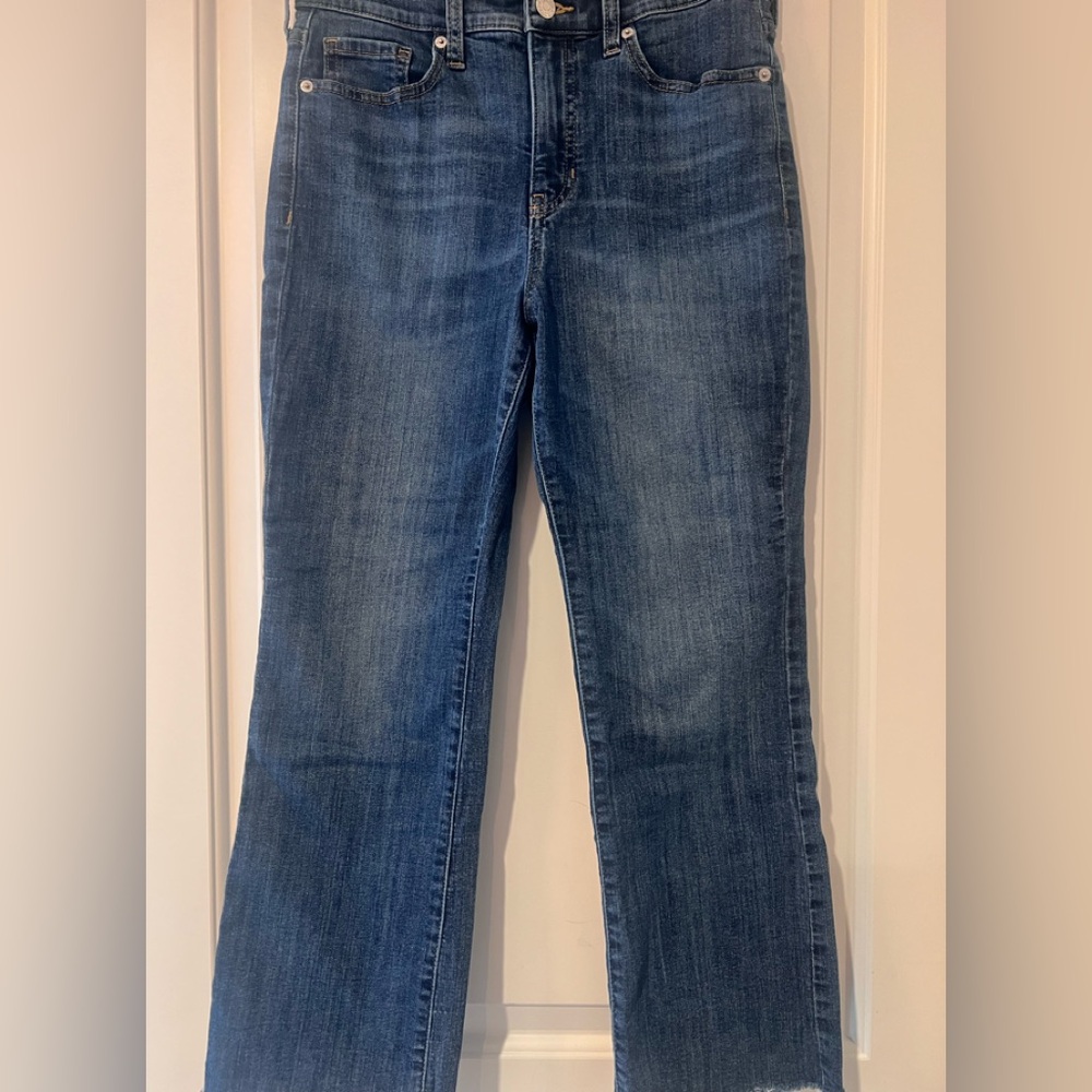 Banana Republic Women's Blue Cropped Bootcut Jeans